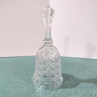 Vintage Federal Glass Windsor Button and Cane Clear Glass Bell