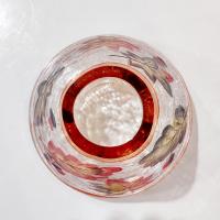 Crackle Glass Fall Leaves Jar Candle Shade Topper, Fall Autumn Yankee Candle Jar Topper