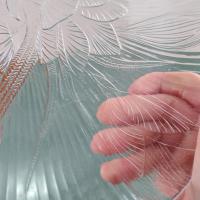 Vintage Arcoroc Canterbury Crocus 10.75 Inch Clear Glass Dinner Plates, Set of 2