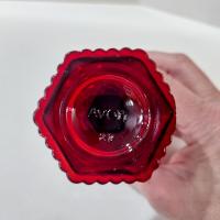 Vintage Avon 1876 Cape Cod Ruby Red Small Wine Glasses, Set of 6, Aperitif Cordial Sherry Port Wine Glasses, Holiday Christmas Glassware