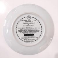 Vintage Comforts of Home Knowles Fine China Collectible Cat Plates, Set of 2, Sleepy Heads and Curious Pair Plates, Hannah Hollister Ingmire