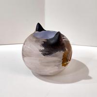 Kitty Cat Small Planter Pot, 3D Printed Cat Head Planter Bowl
