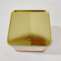 Vintage 1977 Hallmark Kitten Cat and Flowers Square Metal Storage Tin, Cat Treat Container