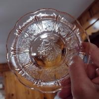 Vintage Jeanette Glass Cherry Blossom Pink Dessert Fruit Bowls, Set of 4, Pink Depression Glass Bowls