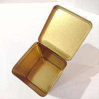 Vintage Golden Clipper Choice China Tea Hinged Lid Tin Storage Box, 1950's Tea Tin with Ship Design made in England