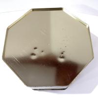 Vintage Victorian Cherub and Angel Octagonal Metal Tin Box, Large Romantic Storage Container