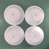 Corelle Chutney Green Rimmed Swirl Cereal Salad Soup Bowls, Set of Four