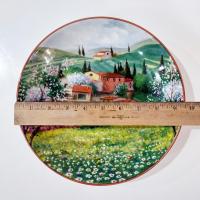 Vintage CMG Wildflowers Pasta Serving Bowl, Floral Countryside Design, Made in Portugal