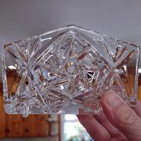 Vintage Crystal Pinwheel Pineapple Napkin Holder, Letter Holder Organizer
