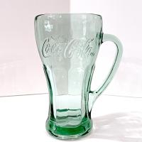 Vintage Libbey Green Glass Coca Cola 16 Ounce Mug