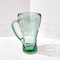 Vintage Libbey Green Glass Coca Cola 16 Ounce Mug