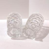 Vintage Federal Glass Colonial Iridescent 12 Ounce Flat Tumblers, Set of Two