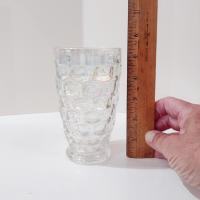 Vintage Federal Glass Colonial Iridescent 12 Ounce Flat Tumblers, Set of Four