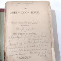 Antique First Edition 1895 The Queen Cook Book, Mrs. William Hart Boyd Cookbook, Vintage Cook Book