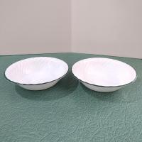 Corelle Callaway Ivy Green Rimmed Swirl Cereal Salad Soup Bowls, Set of Two