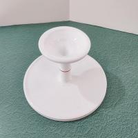 Antique Milk Glass 9 Inch Pedestal Cake Plate, Challinor Taylor Floral Design Cake Stand, Pastry Dessert Display Plate