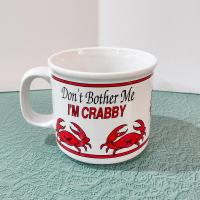 Vintage Don't Bother Me I'm Crabby Ceramic Coffee Tea Mug