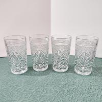 Vintage Cristal D'Arques Durand Antique Clear Highball Glasses, Set of 4