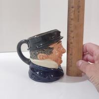 Vintage Royal Doulton Toby Mug Small Captain Cuttle Ceramic Creamer Pitcher, Charles Dickens Dombey and Son Character, Pen/Pencil Holder