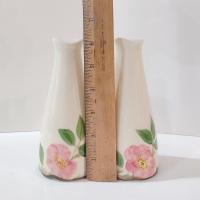 Vintage Franciscan Desert Rose Oversized Salt and Pepper Shaker Set, Pink Floral Ceramic Shakers