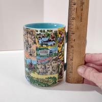 Vintage Disney Parks Magic Kingdom Attractions Map Ceramic Coffee Tea Mug