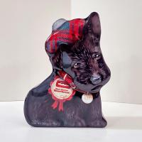 Vintage Walkers Shortbread Scottie Dog Shaped Tin Box, Scotland Storage Tin