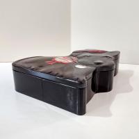 Vintage Walkers Shortbread Scottie Dog Shaped Tin Box, Scotland Storage Tin