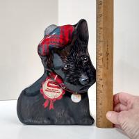 Vintage Walkers Shortbread Scottie Dog Shaped Tin Box, Scotland Storage Tin