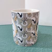 Vintage 1950's Style Graphic Woman with Donut Coffee Mug, Funny Donut Saying Oversized Mug, Fitness Donut in my Mouth