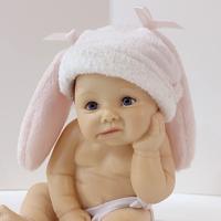 Ashton Drake It's Not Easy Being Cute Sherri Rawn Doll, Baby Doll with Pink Easter Bunny Ears
