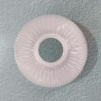 Vintage Frosted Ribbed Glass Dome Lamp Shade, Replacement Glass Light Cover