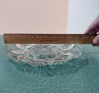 Vintage Anchor Hocking Clear Glass Deviled Egg Plate #896, EAPG Glass Dish, Oyster Plate