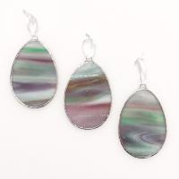 Stained Glass Easter Egg Suncatchers, Set of Three, Green and Pink Pastel Glass Easter Egg Decoration