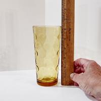 Vintage Hazel Atlas Eldorado Gold Flat Tumblers, Set of 4