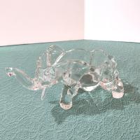 Vintage Indiana Clear Glass Elephant Figural Candy Dish, Elephant Trinket Jewelry Dish
