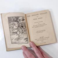 Antique Vintage Old English Ballads and Folk Songs Book, 1914 First Edition MacMillans Pocket Classics