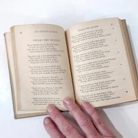 Antique Vintage Old English Ballads and Folk Songs Book, 1914 First Edition MacMillans Pocket Classics