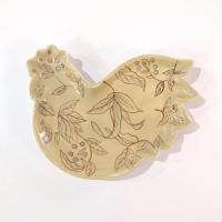 Vintage Cracker Barrel Elegant Rooster Ceramic Spoon Rest, Susan Winget Designs Teabag Rest