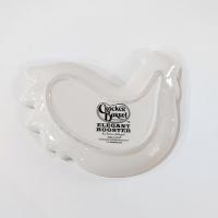 Vintage Cracker Barrel Elegant Rooster Ceramic Spoon Rest, Susan Winget Designs Teabag Rest