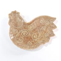 Vintage Cracker Barrel Elegant Rooster Ceramic Spoon Rest, Susan Winget Designs Tea Bag Rest