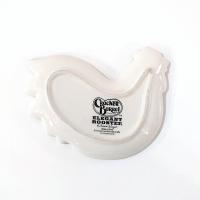 Vintage Cracker Barrel Elegant Rooster Ceramic Spoon Teabag Rest, Susan Winget Designs, Green and White Kitchen Decor