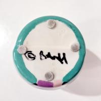 Vintage Jerilynn Babroff Ceramic Pop Art Face Vase, Woman's Face Abstract Pottery