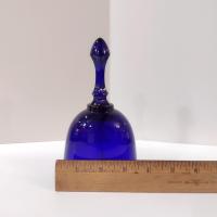 Vintage Cobalt Blue Oval Fenton Bell, Solid Blue Fenton Bell