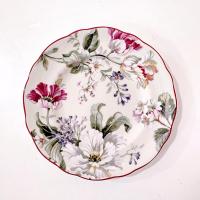 Vintage 222 Fifth Gisela Floral Appetizer Plates, Set of 2