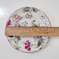 Vintage 222 Fifth Gisela Floral Appetizer Plates, Set of 2