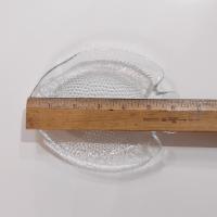 Vintage Arcoroc Poisson Clear Fish Shaped Bread and Butter Plates, Appetizer Plates, Set of 6