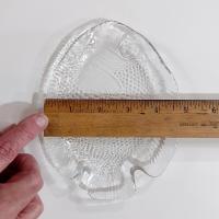 Vintage Arcoroc Poisson Clear Fish Shaped Bread and Butter Plates, Appetizer Plates, Set of 6