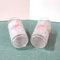 Vintage Flamingo Tom Collins Highball Glasses, Set of Two