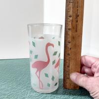 Vintage Flamingo Tom Collins Highball Glasses, Set of Two