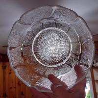 Vintage Arcoroc Fleur 7" Round Bowl, Fleur Punch Bowl Stand